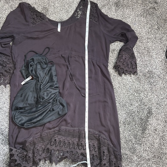 MONORENO Crochet Detail Tie Front Dress. EUC. - Picture 10 of 11